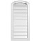 Ekena Millwork Arch Top Surface Mount PVC Gable Vent: Non-Functional, w/2"W x 1-1/2"P Brickmould Frame, 16"W x 32"H GVPAR16X3202SN - alternate 1